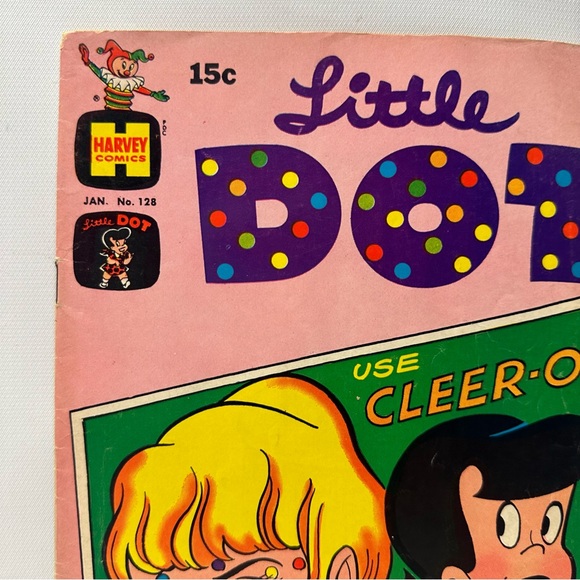 Little Dot Use Cleer-o! #128 Jan. Harvey Comics VTG Collectible 1970 - Picture 2 of 5
